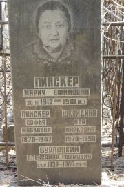 Пинскер Мария Ефимовна, Москва, Востряковское кладбище